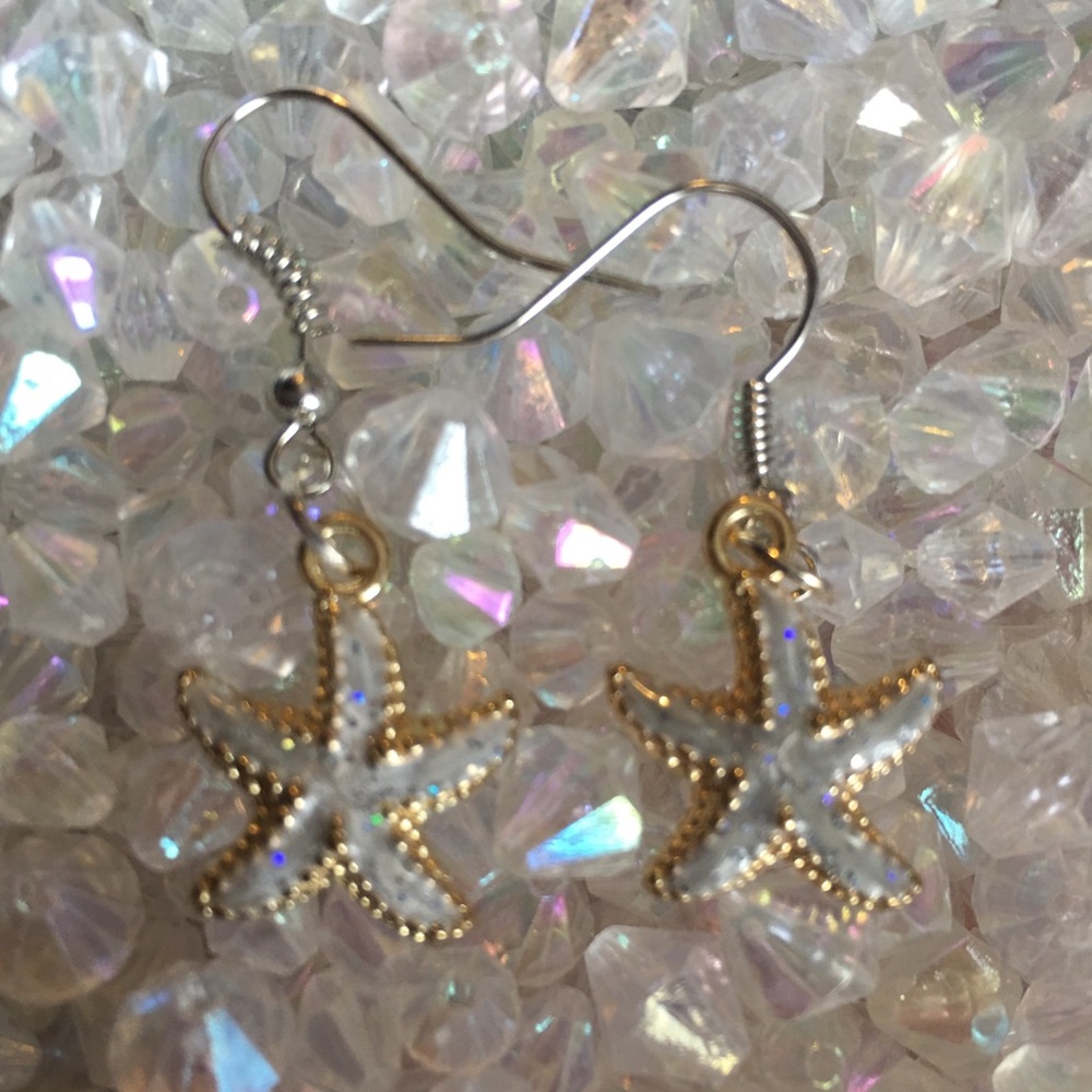Blue Star Earings
